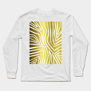 ZEBRA Stripes Gold. Long Sleeve T-Shirt